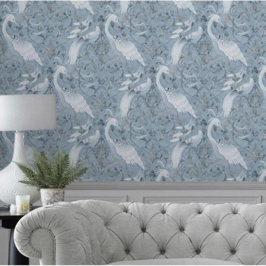 vilagoskek madar noveny virag mintas elegans tapeta daru klasszikus villa polgari lakas szallon kozmetika etterem szalloda nappali.jpg